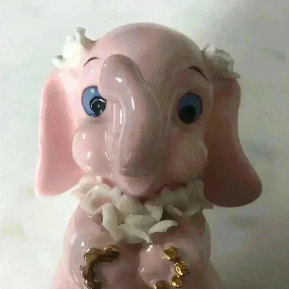 Vintage made  in Japan kitsch ceramic pink elephant coin bank - Picture 9 of 10